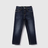 Boys Solid Straight Fit Jeans