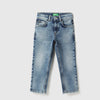 Boys Solid Straight Fit Heavy Wash Denim Jeans
