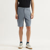 Men Solid Comfort Fit Cargo Twill Washed Shorts