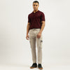 Men Solid Relaxed Fit Cargos