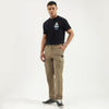 Men Solid Straight Fit Cargo Pants