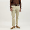 Men Solid Relaxed Fit Elastic Waist Chino Trousers