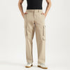 Men Solid Straight Fit Sports Cargo Trousers