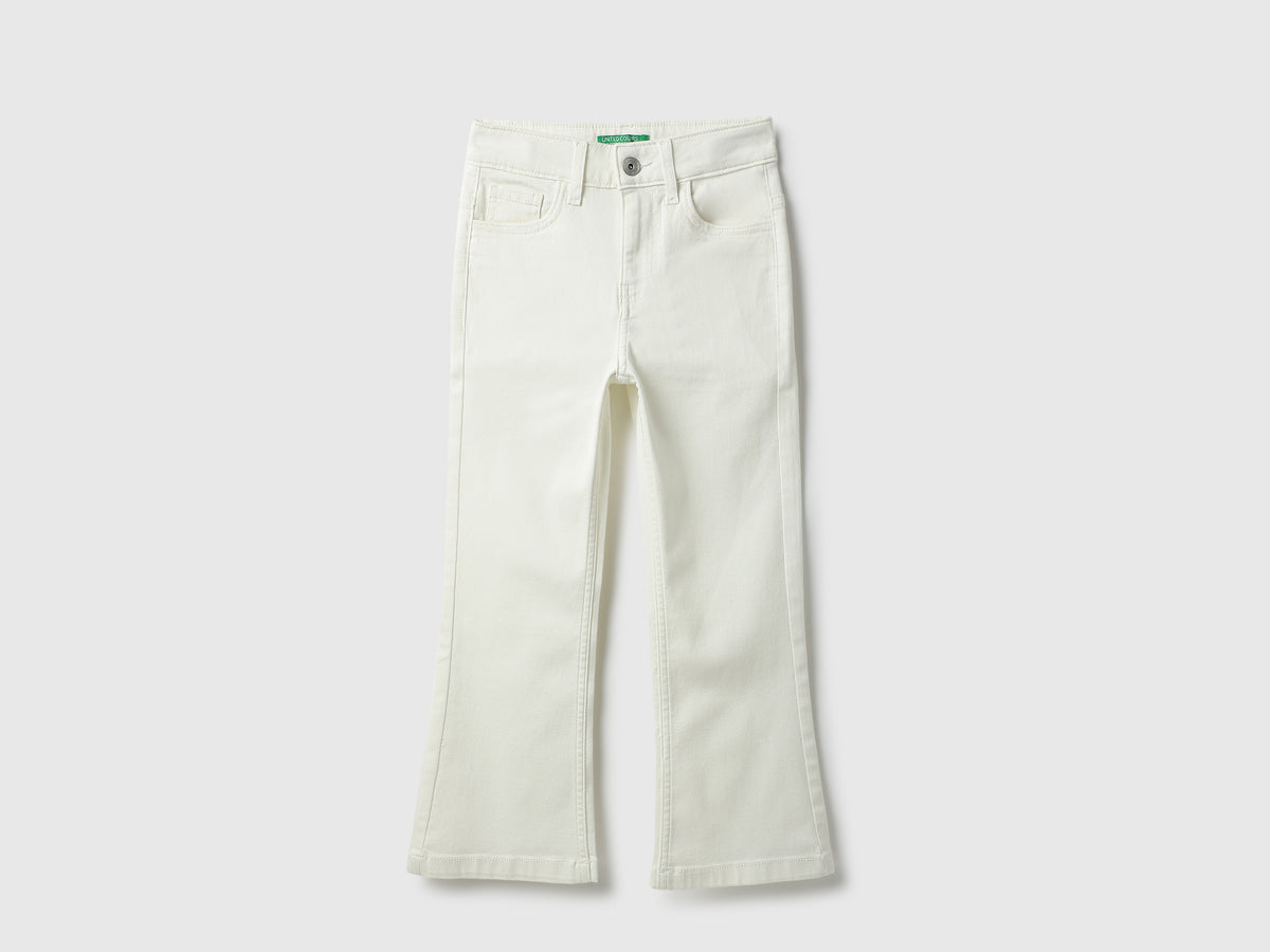 Girls Solid Bootcut Fit Jeans