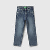 Boys Solid Straight Fit Jeans