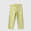 Girls Solid Straight Fit Crochet Pocket Denim Jeans