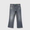 Boys Solid Bootcut Fit Denim Washed Jeans