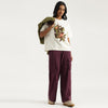 Women Solid Easy Pull On Washed Cargo Pants