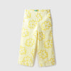 Girls Floral Print Regular Fit Trousers
