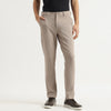 Men Textured Relaxed Fit Knit Birdseye Trousers