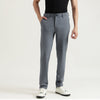 Men Subtle Micro-Pattern Relaxed Fit Trousers