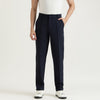 Men Solid Relaxed Fit Pleat Knit Trousers