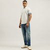 Men Solid Slim Tapered Fit Mid Wash Jeans