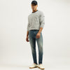 Men Solid Low Crotch Fit Tinted Jeans