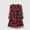 Girls Regular Fit Round Neck Floral Print Dress