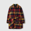 Girls Regular Fit Spread Collar Checkered Multi Faux Cord Shirt Dress