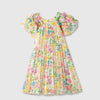 Girls Regular Fit Round Neck Floral Print Dress