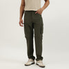 Men Solid Straight Fit Convertible Cargo Trousers