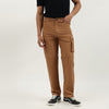 Men Solid Straight Fit Convertible Cargo Trousers