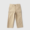Boys Solid Loose Fit Ribstop Trousers
