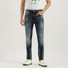 Men Solid Low Crotch Fit Vintage Mid Blue Jeans
