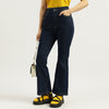 Women Solid Boot-Leg Fit Jeans