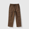 Boys Solid Straight Fit Cargos