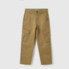 Boys Solid Regular Fit Cargo Pocket Trousers