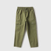 Boys Solid Regular Fit Ribstop Cargo Pants