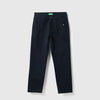 Boys Solid Slim Fit Trousers