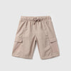 Boys Solid Regular Fit Nylon Elasticated Mesh Pocket Shorts