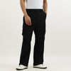 Men Solid Anti Fit Parachute Cargo Pants