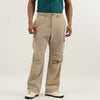 Men Solid Anti Fit Parachute Cargo Pants
