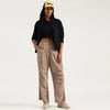 Women Solid Utility Nylon Pants
