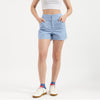 Women Embroidered Easy Pull On Scalloped Edge Shorts