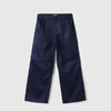 Girls Solid Regular Fit Utility Cargo Trousers