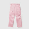 Girls Solid Regular Fit Utility Cargo Trousers