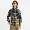 Men Regular Fit Button Down Checkered Oxford Shadow Shirt
