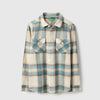 Boys Regular Fit Spread Collar Checkered Twin Flap Pocket Shirt
