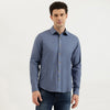 Men Regular Fit Spread Collar Solid Shirt
