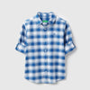 Boys Regular Fit Spread Collar Checkered Heritage Oxford Shirt
