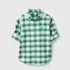 Boys Regular Fit Spread Collar Checkered Heritage Oxford Shirt