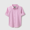 Boys Regular Fit Spread Collar Solid Filafil Shirt