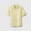 Boys Regular Fit Spread Collar Solid Shirt