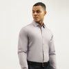 Men Slim Fit Spread Collar Solid Shirt