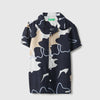 Boys Regular Fit Resort Collar Printed Shirt