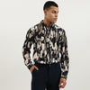 Men Regular Fit Spread Collar Abstract Shirt