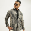 Men Regular Fit Spread Collar Face Print Shirt
