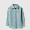 Girls Regular Fit Spread Collar Floral Shirt