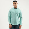 Men Regular Fit Button Down Solid Shirt